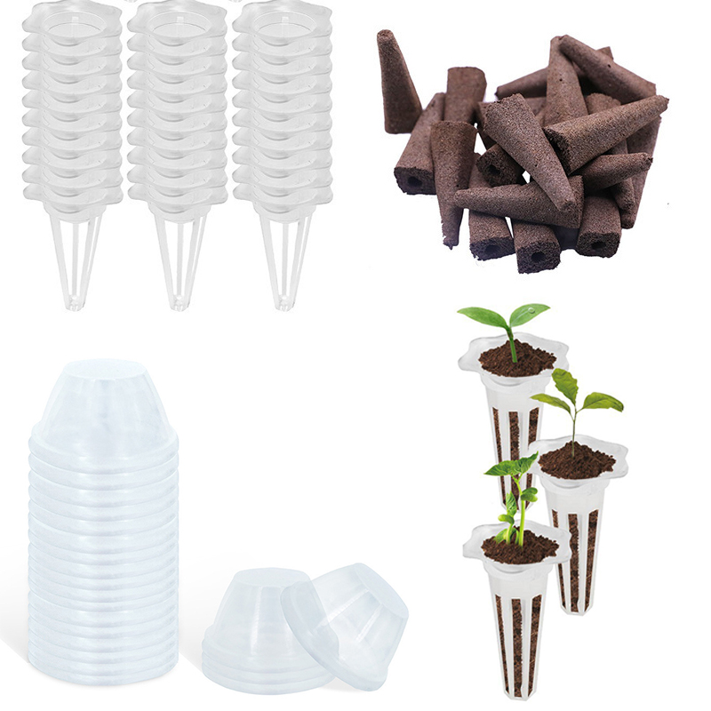Smart Garden Plastic Cups - 15/30Pcs Hydroponic Colonization Mesh Pot Net