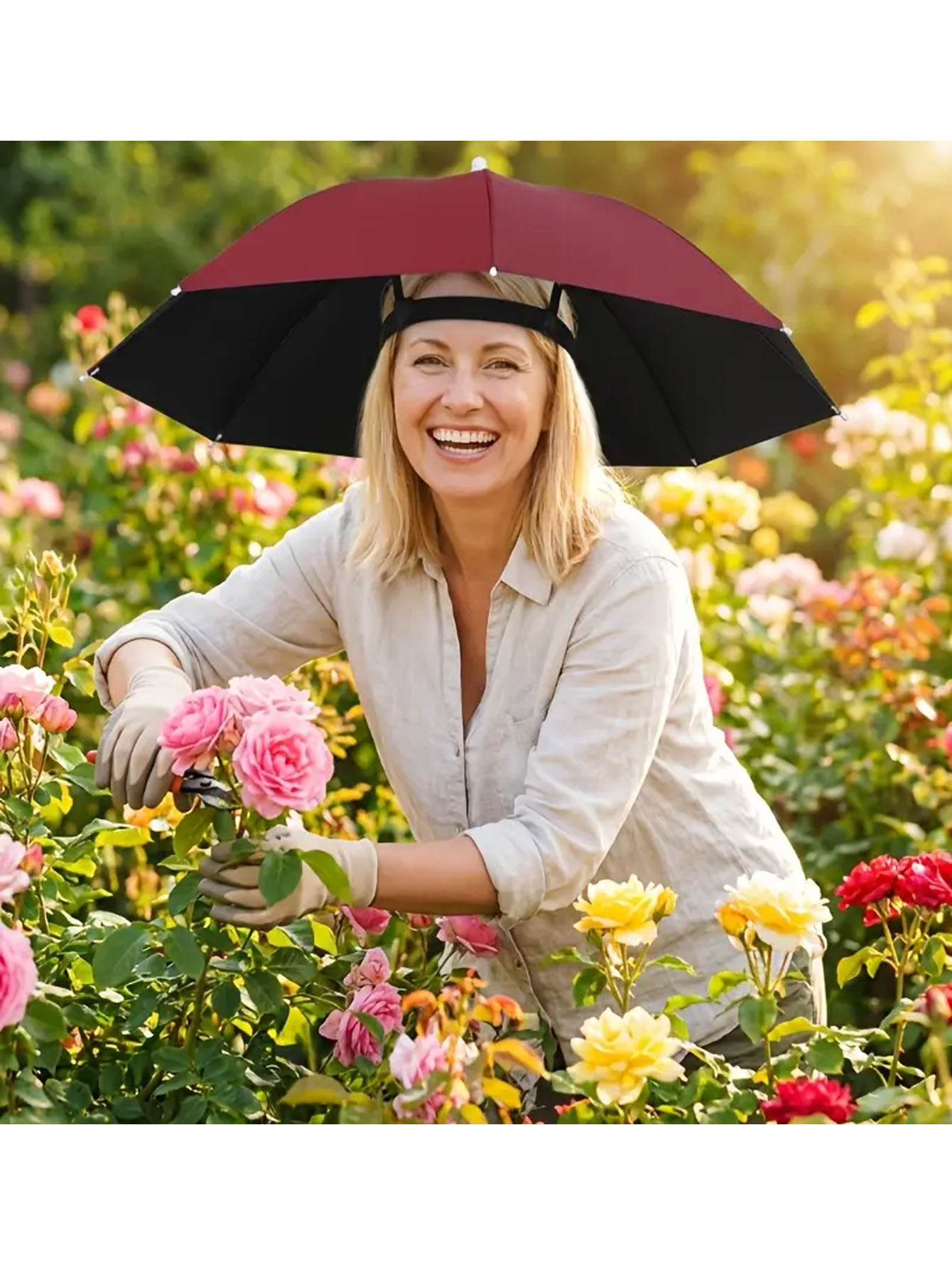 Smart Garden Umbrella - Multi scene outdoor head mounted umbrella