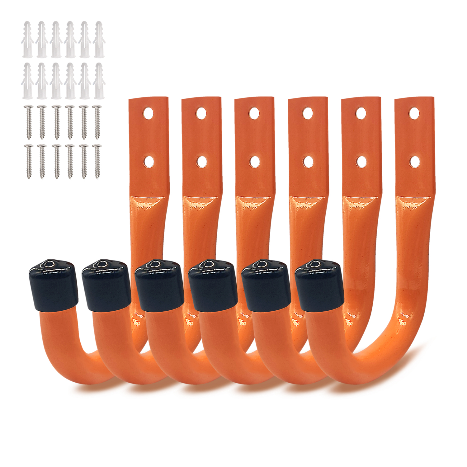 Smart Garden Storage - 6PCS New Orange Anti-slip Garage Wall