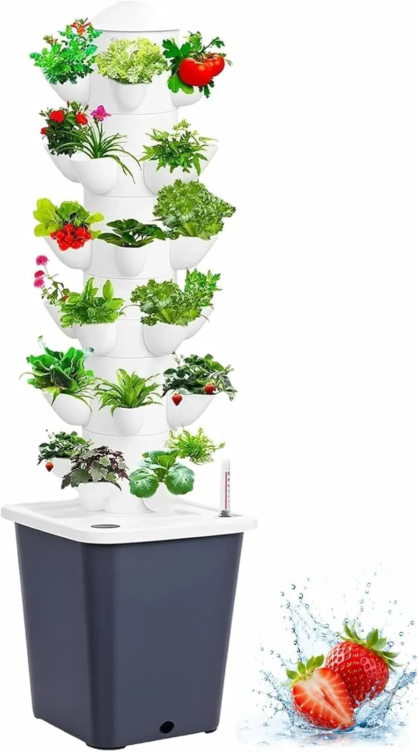 Vertical Planter Tower - Vertical Hydroponic Tower Garden Indoor Planter