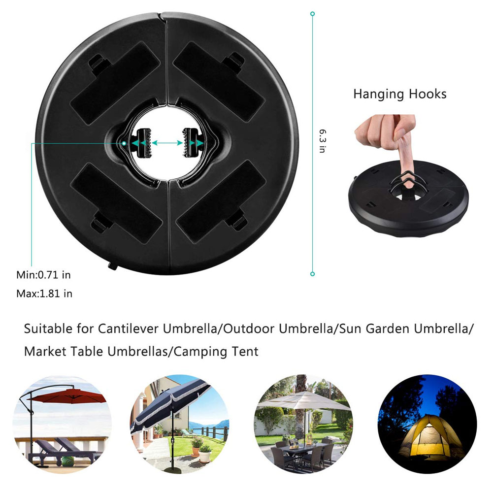 Smart Garden Umbrella - Patio Umbrella Pole Lights 3 Lighting
