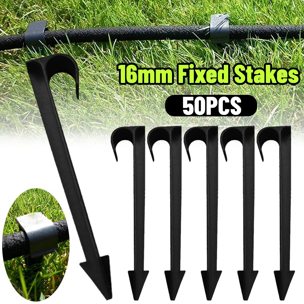 Smart Garden Watering - 50PCS Garden Irrigation Hose Anchors 16mm