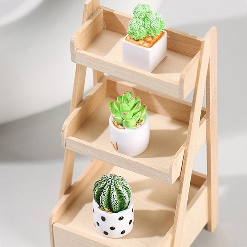 Smart Garden Mini - /Kb/1/4pcs 1:12 Dollhouse Miniature Plant Potted