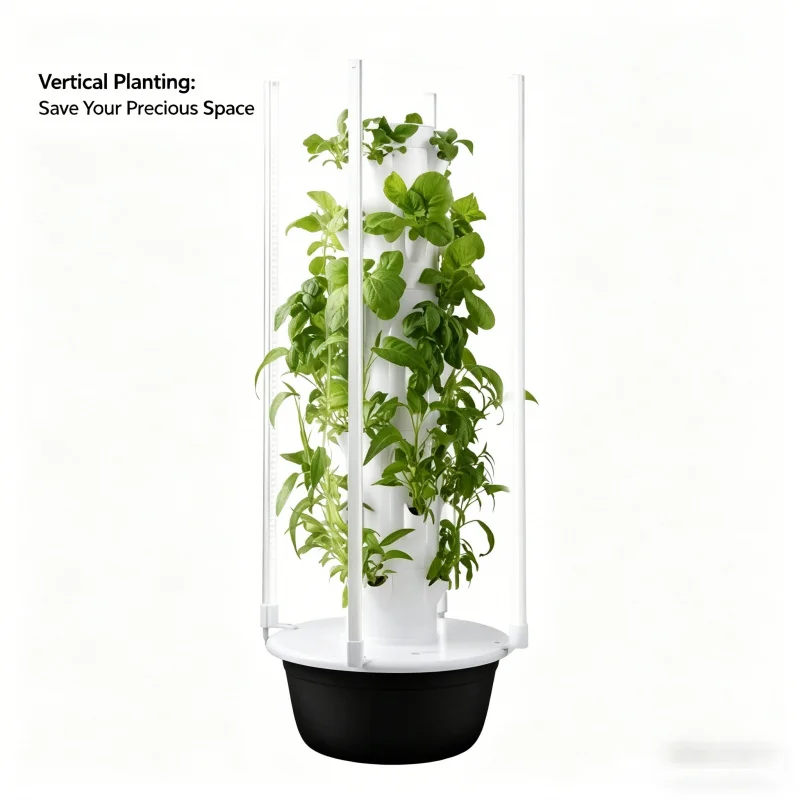 5-Layer Spacetree Hydroponic T - đánh giá và giá Vertical Planter Tower