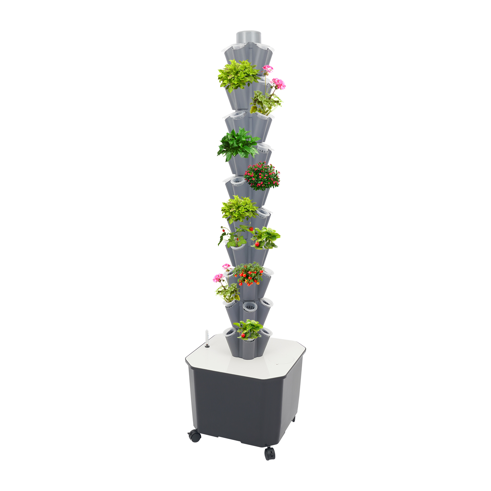 50-Holes Hydroponic Tower with - đánh giá và giá Vertical Planter Tower