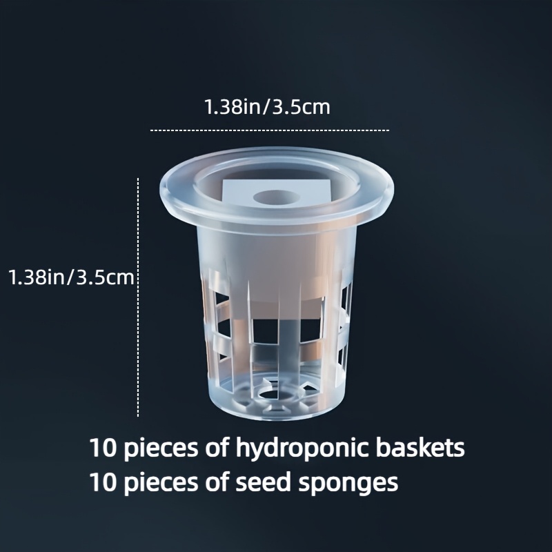 10pcs Hydroponic Seedling Bask - đánh giá và giá Smart Garden Plastic Cups