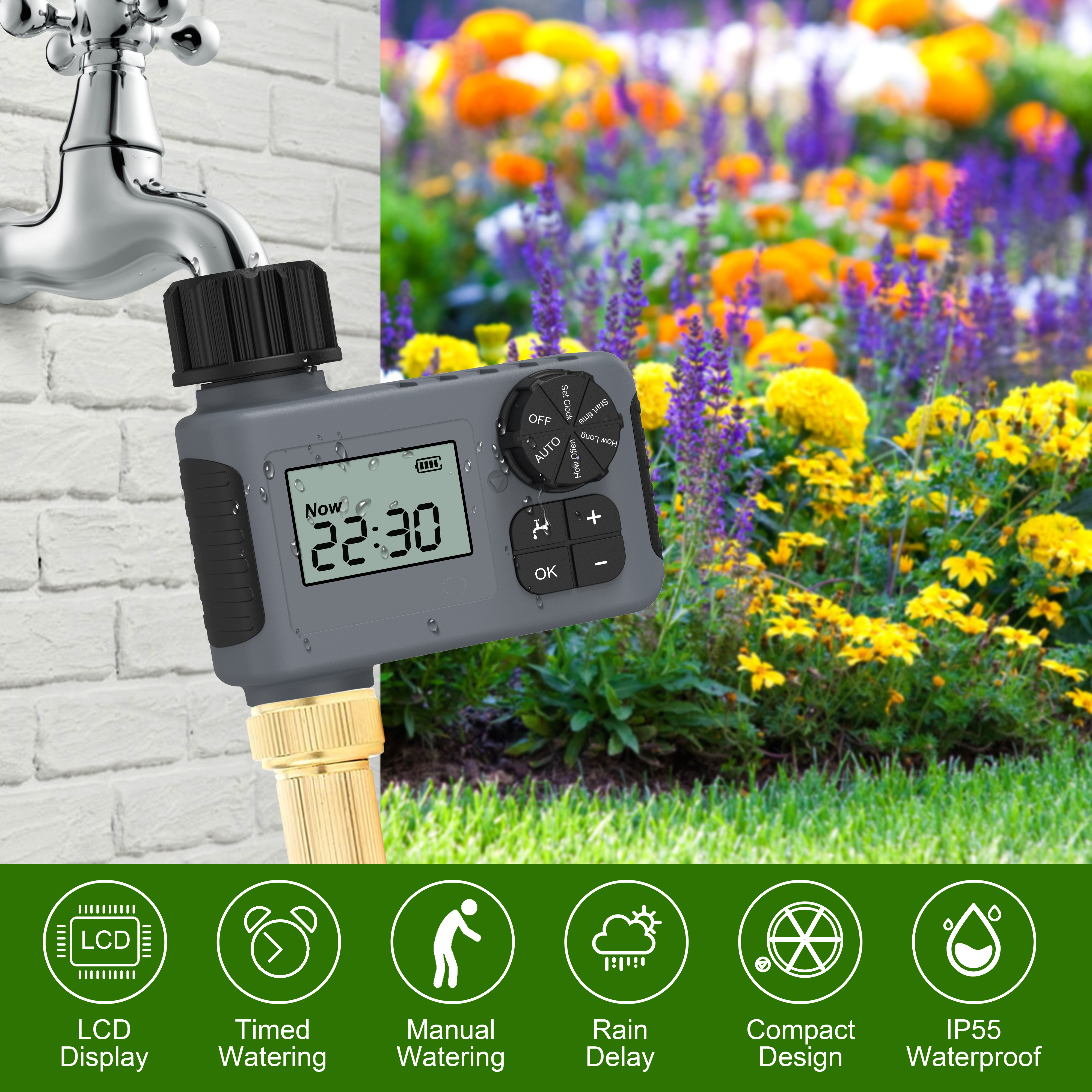 Automatic watering timer intel - đánh giá và giá Smart Garden Watering