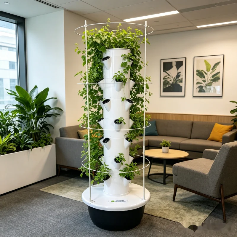 9 Layer Aeroponic Hydroponic V - đánh giá và giá Vertical Planter Tower