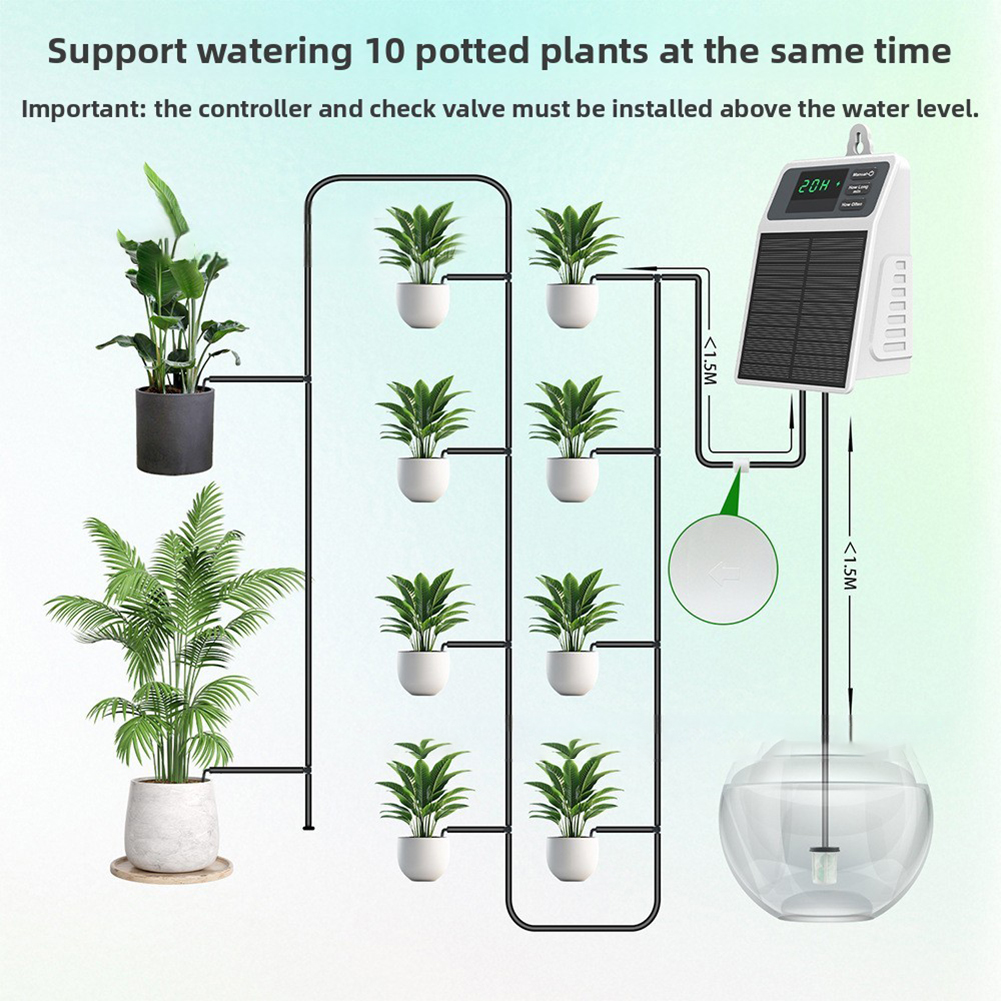 Smart Solar Powered Auto Water - đánh giá và giá Smart Garden Watering