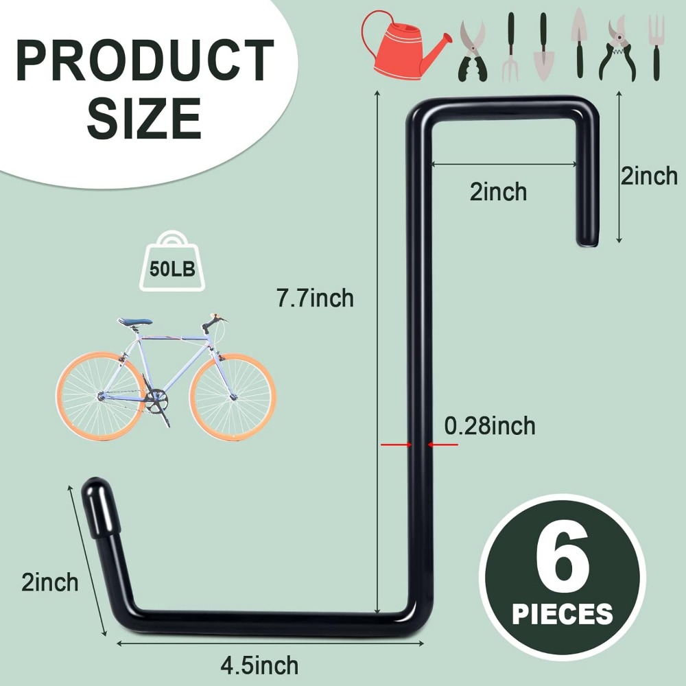Larg 2/3/4/6/9 PCS Garage Hook - đánh giá và giá Smart Garden Storage