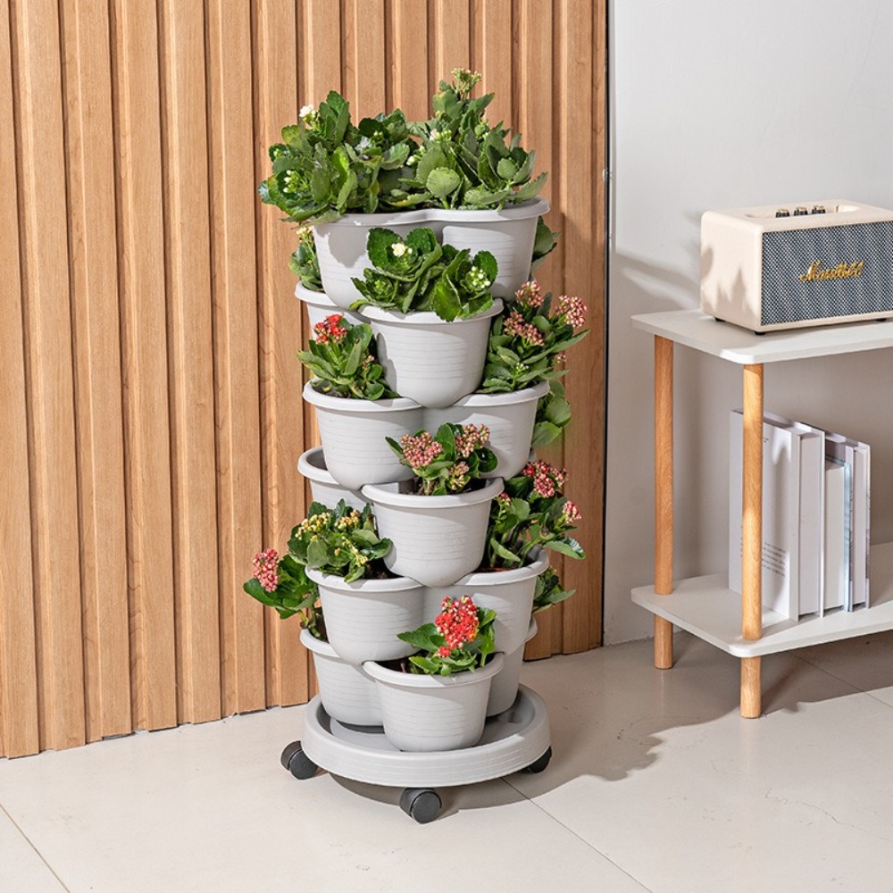 New Vertical Tower Stackable F - đánh giá và giá Vertical Planter Tower