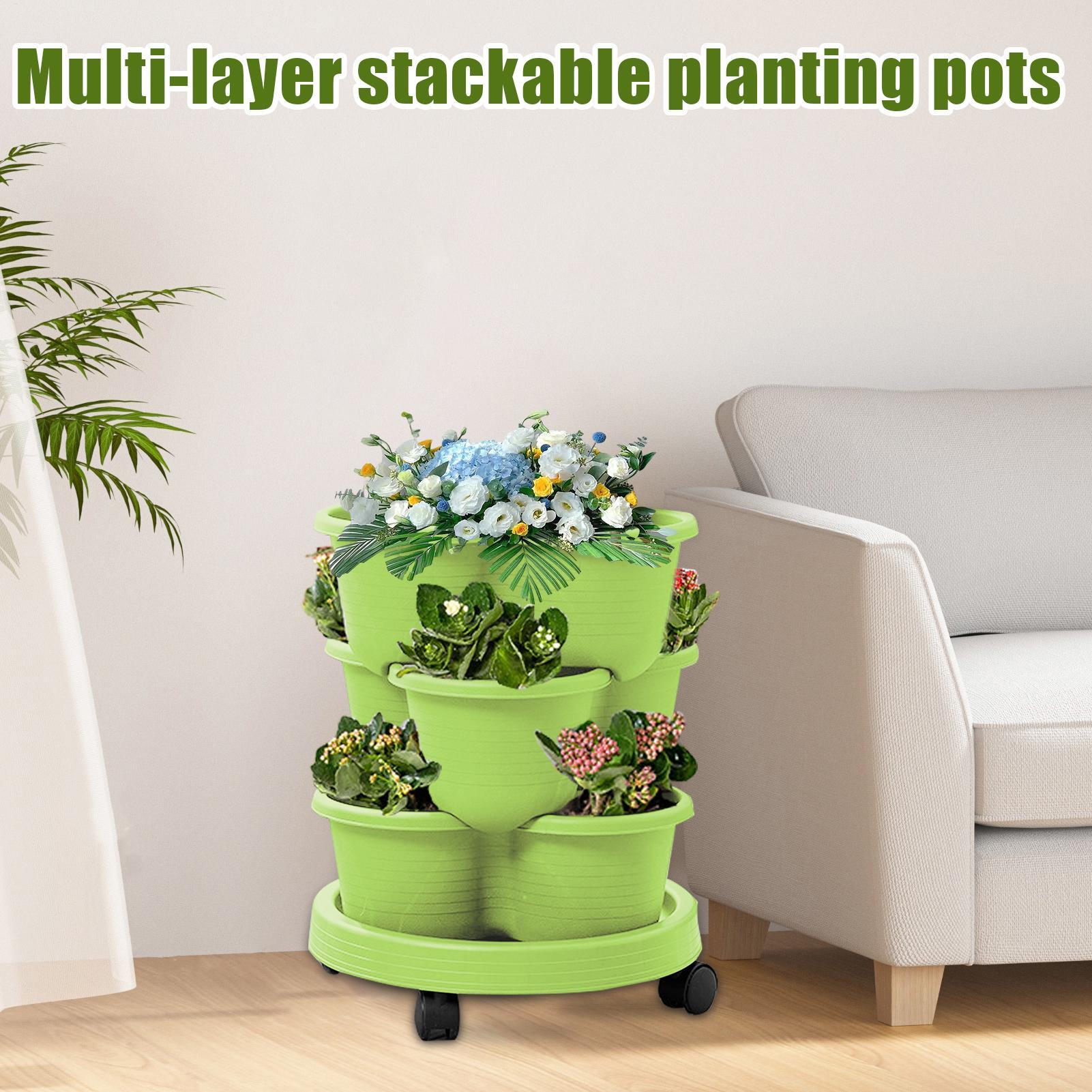 Vertical Garden Tower Stackabl - đánh giá và giá Vertical Planter Tower