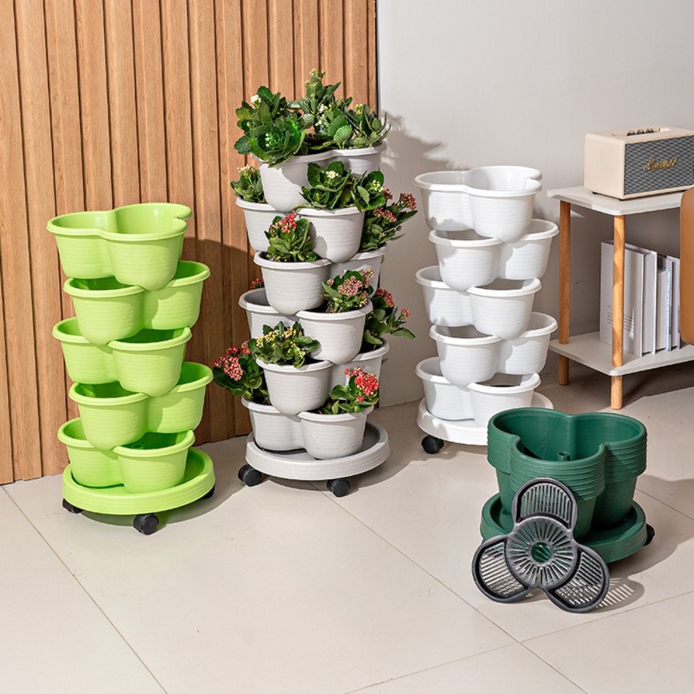 New Vertical Tower Stackable F - đánh giá và giá Vertical Planter Tower