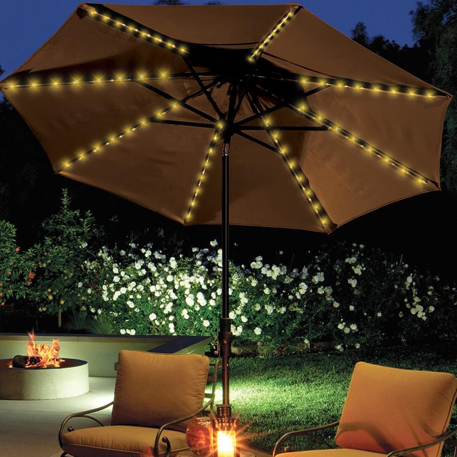Solar Umbrella String Light 10 - đánh giá và giá Smart Garden Umbrella