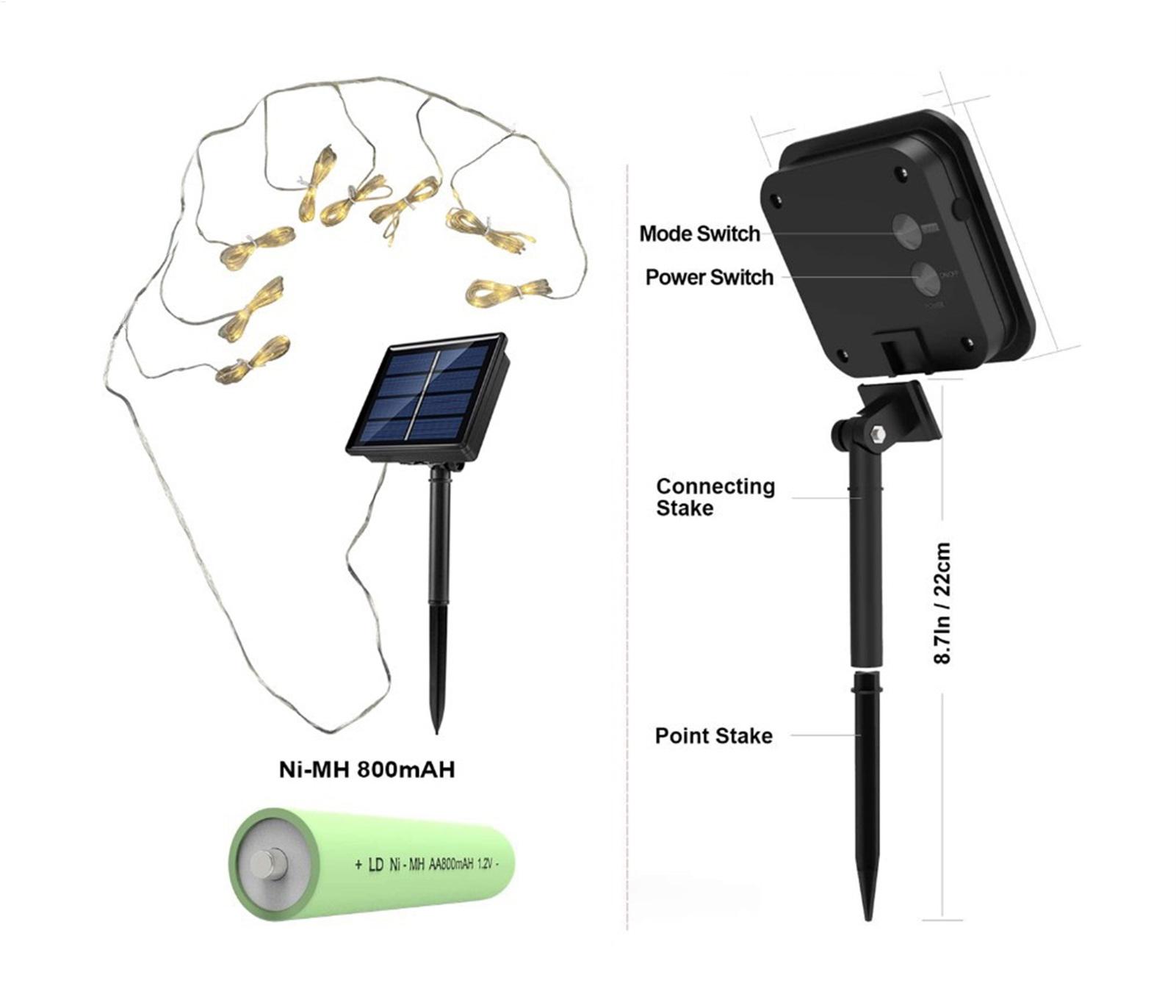 Solar Umbrella String Light 10 - đánh giá và giá Smart Garden Umbrella