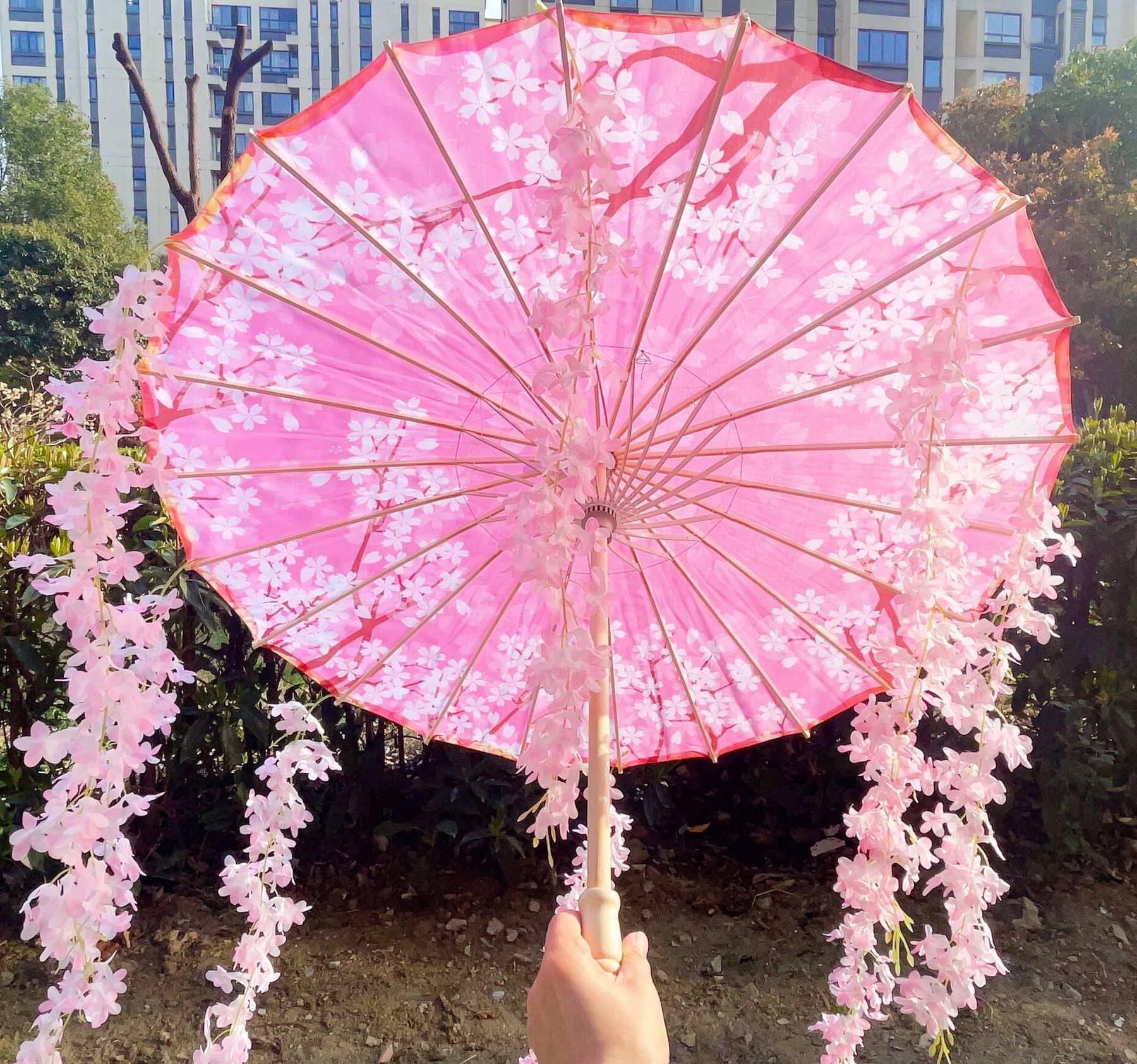 82CM 32'' Sakura Umbrella Hanf - đánh giá và giá Smart Garden Umbrella
