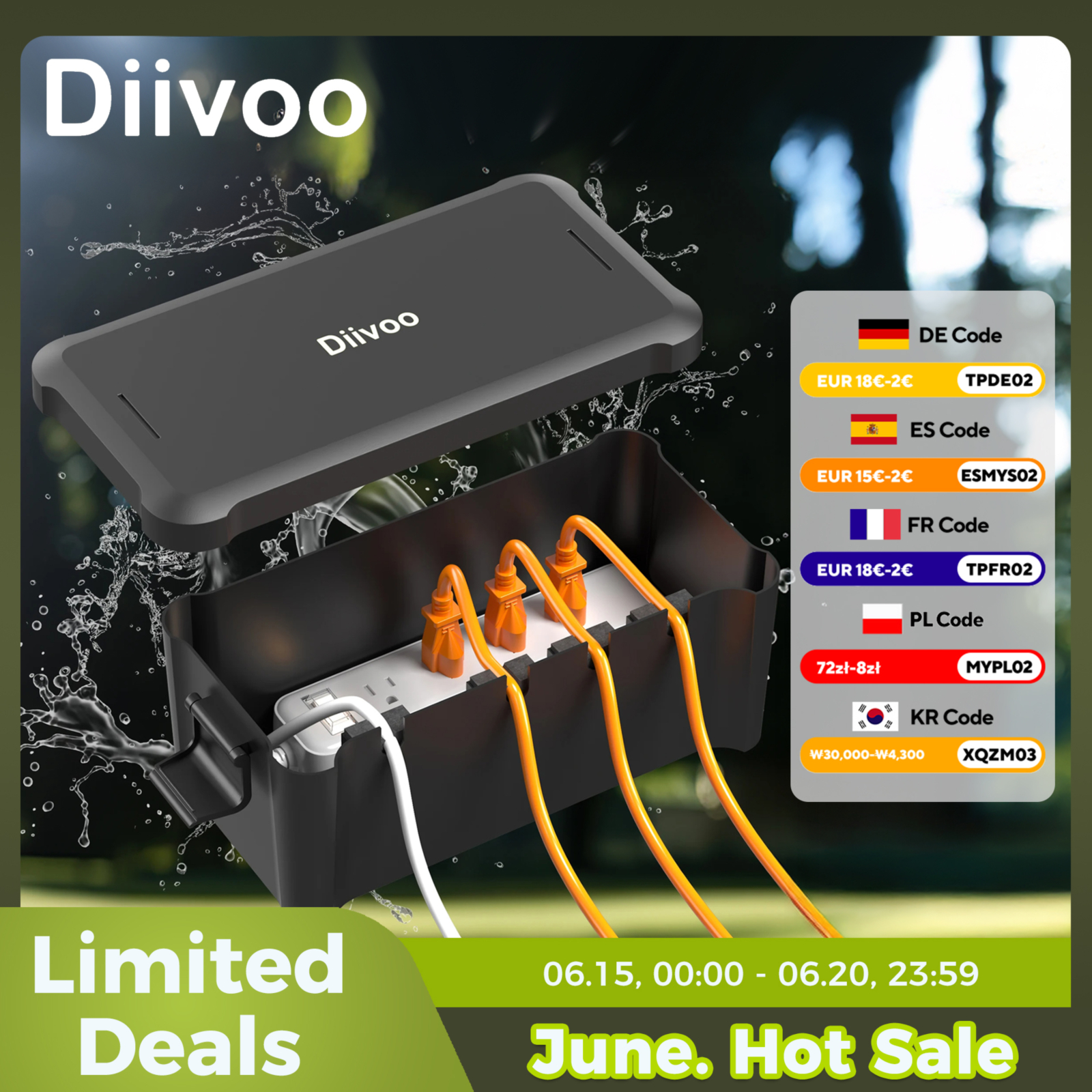 Diivoo Outdoor Waterproof Elec - đánh giá và giá Smart Garden Storage