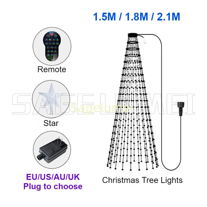 RGBIC 400LEDs Christmas Lights - đánh giá và giá Smart Garden Lights Uk