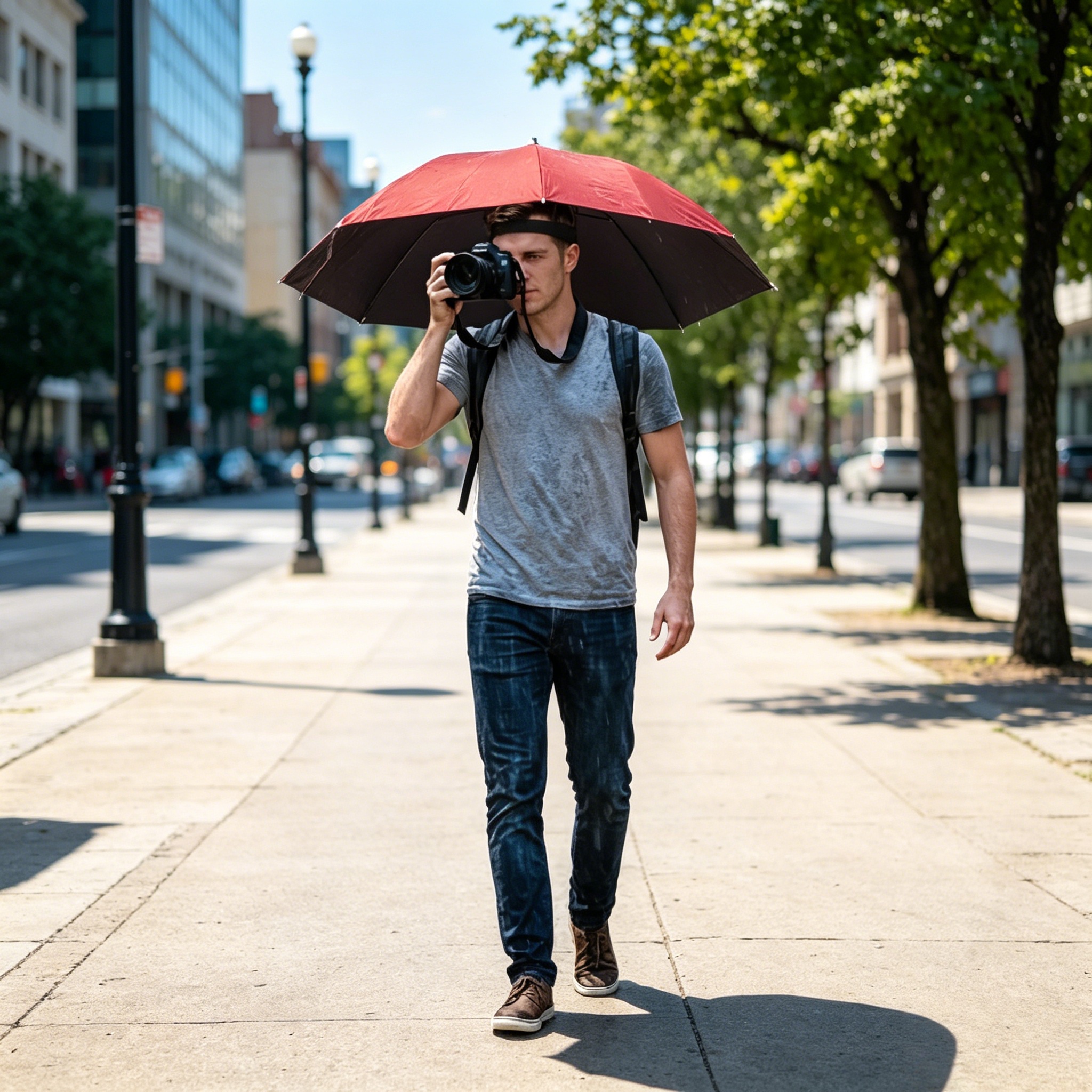 Head Mounted Umbrella Cap, Com - đánh giá và giá Smart Garden Umbrella