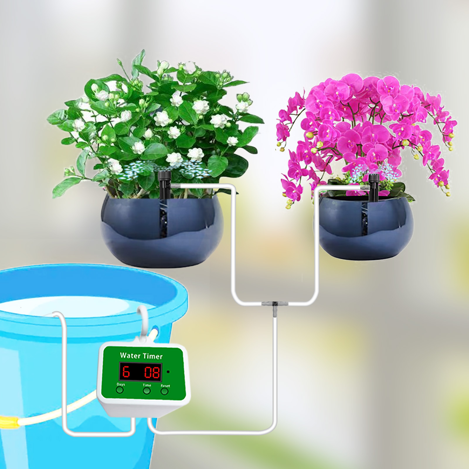 Automatic Drip Irrigation Syst - đánh giá và giá Smart Garden Plastic Cups