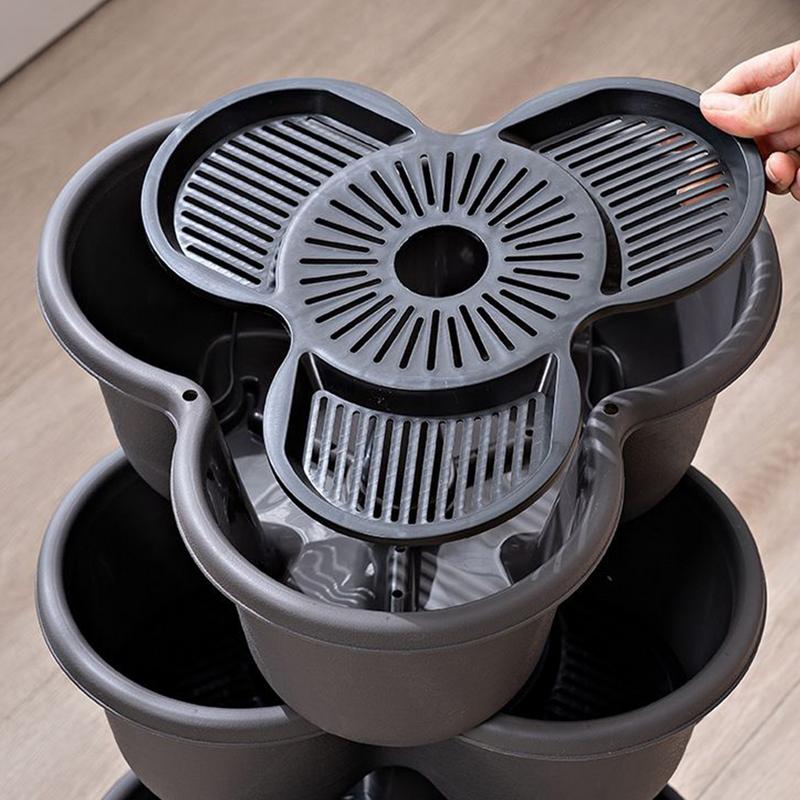 4pcs/set Stackable Vertical Fl - đánh giá và giá Vertical Planter Tower