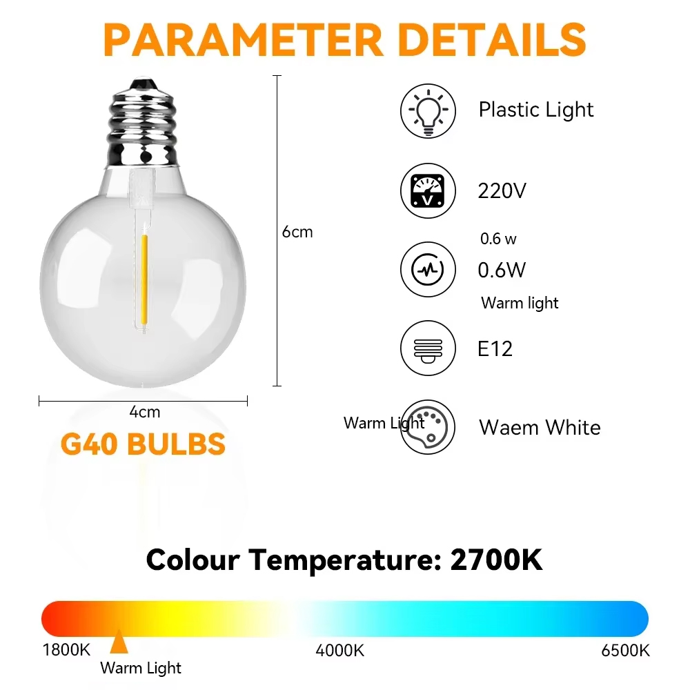 30M 15M Fairy String Light G40 - đánh giá và giá Smart Garden Hub
