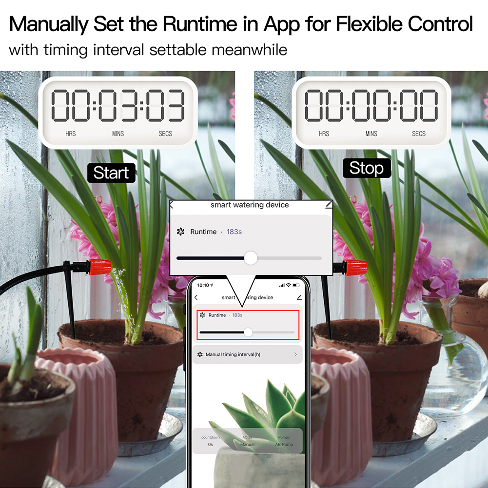 WiFi Tuya Smart Watering Machi - đánh giá và giá Smart Garden Watering