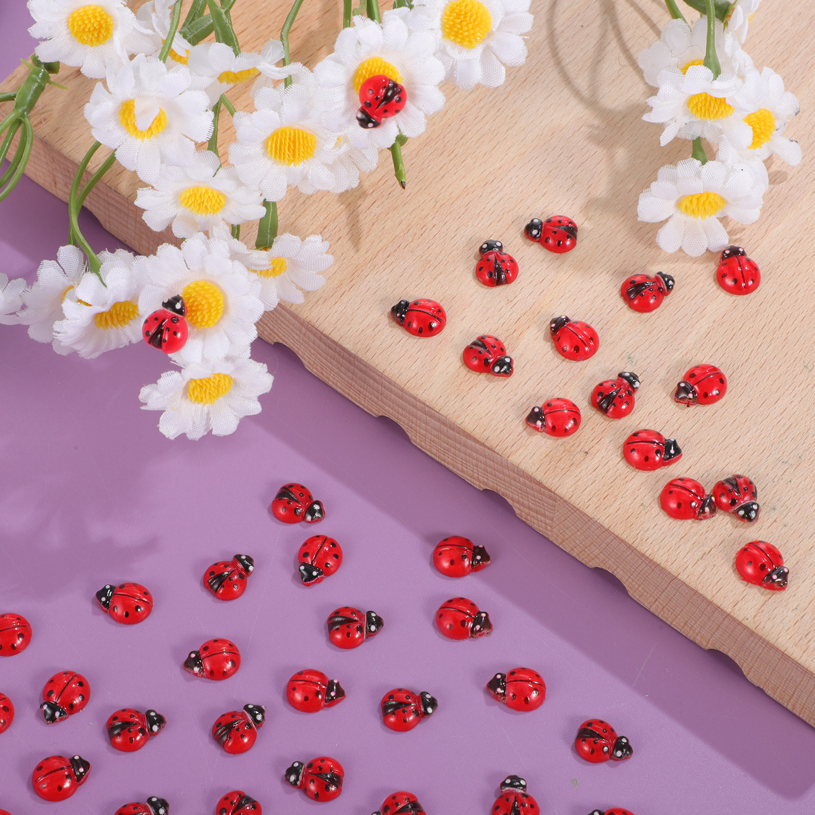 100Pcs Mini Ladybug Resin Smal - đánh giá và giá Smart Garden Mini