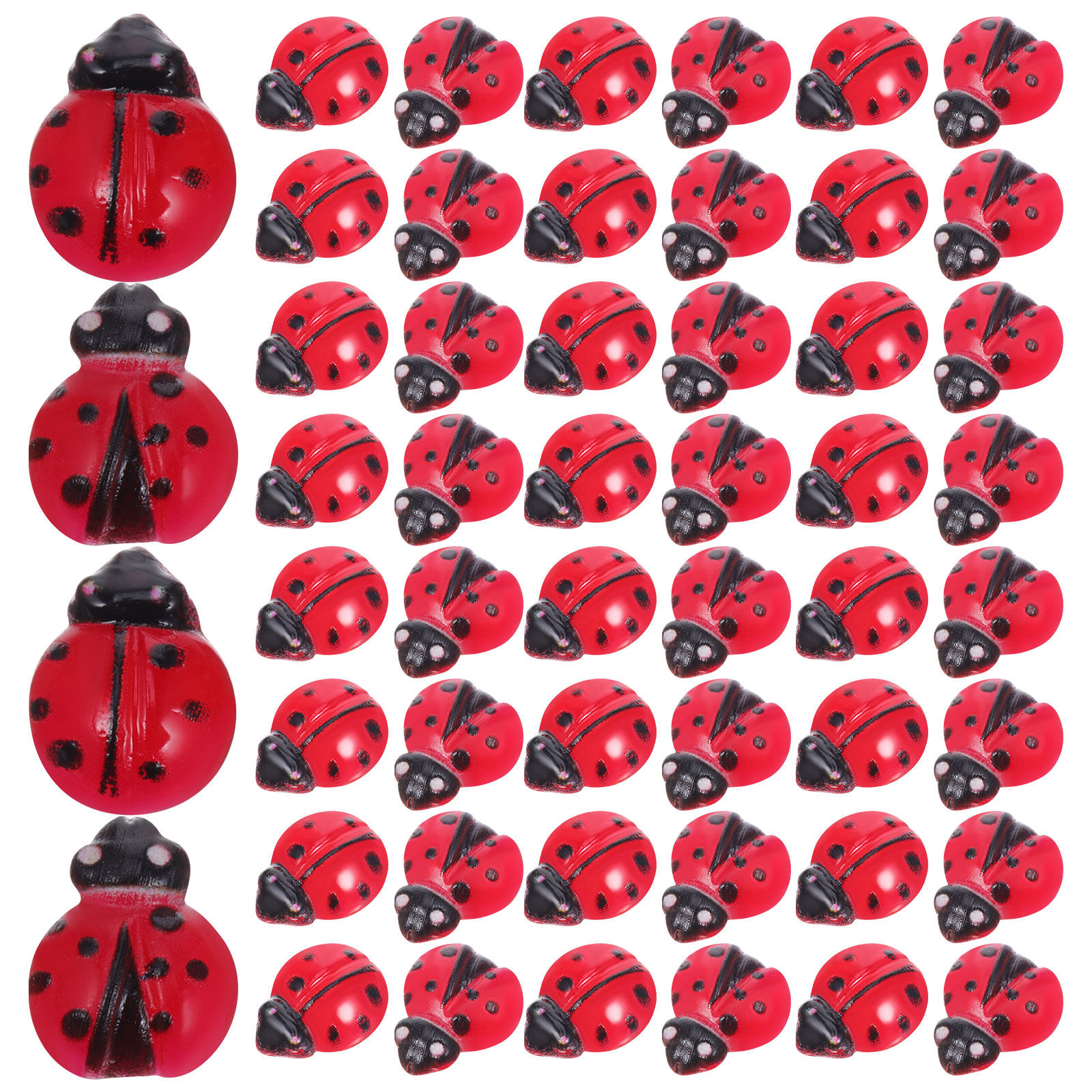 100Pcs Mini Ladybug Resin Smal - đánh giá và giá Smart Garden Mini