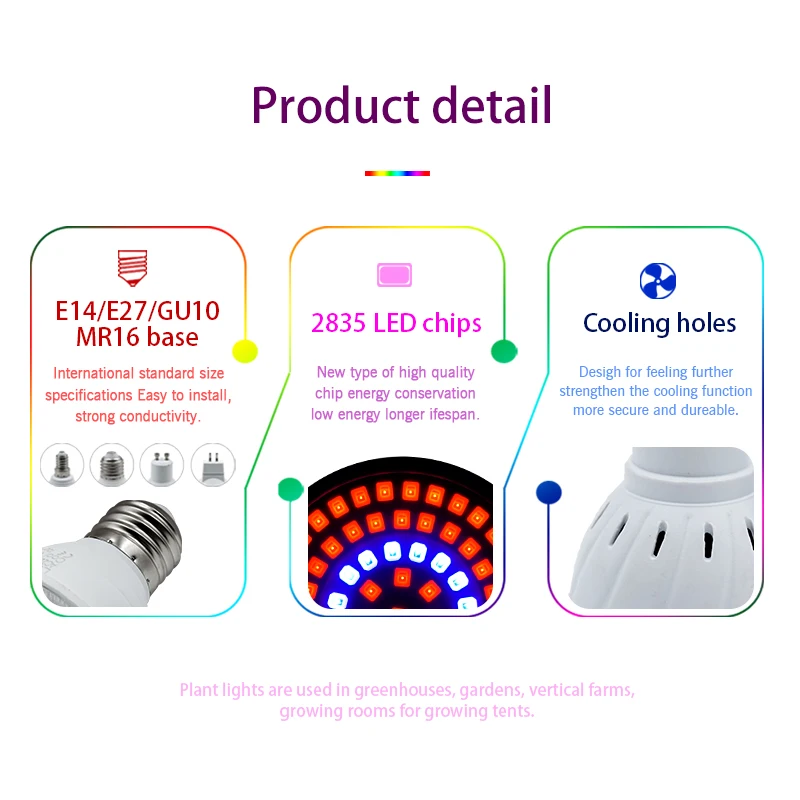 LED Grow Light E14 E27 MR16 GU - đánh giá và giá Smart Garden Umbrella