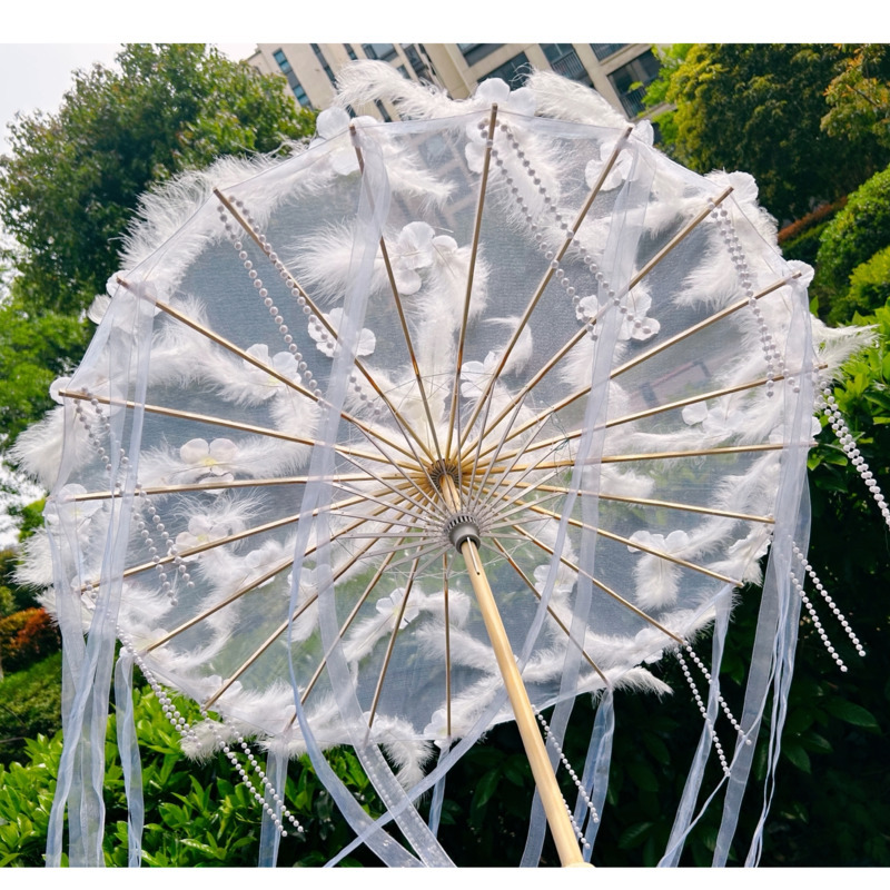 White Transparent Umbrella Han - đánh giá và giá Smart Garden Umbrella
