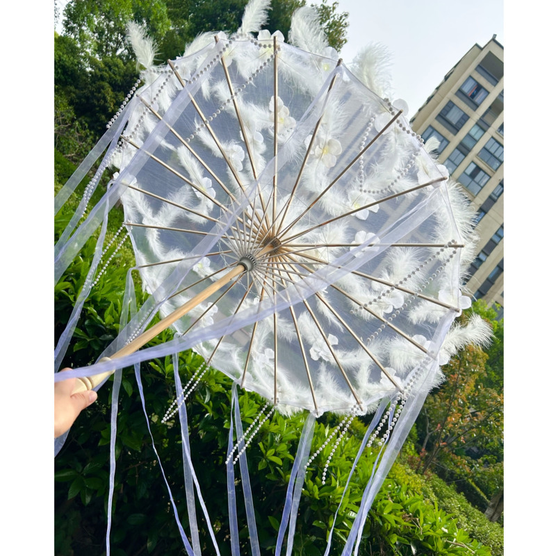 White Transparent Umbrella Han - đánh giá và giá Smart Garden Umbrella