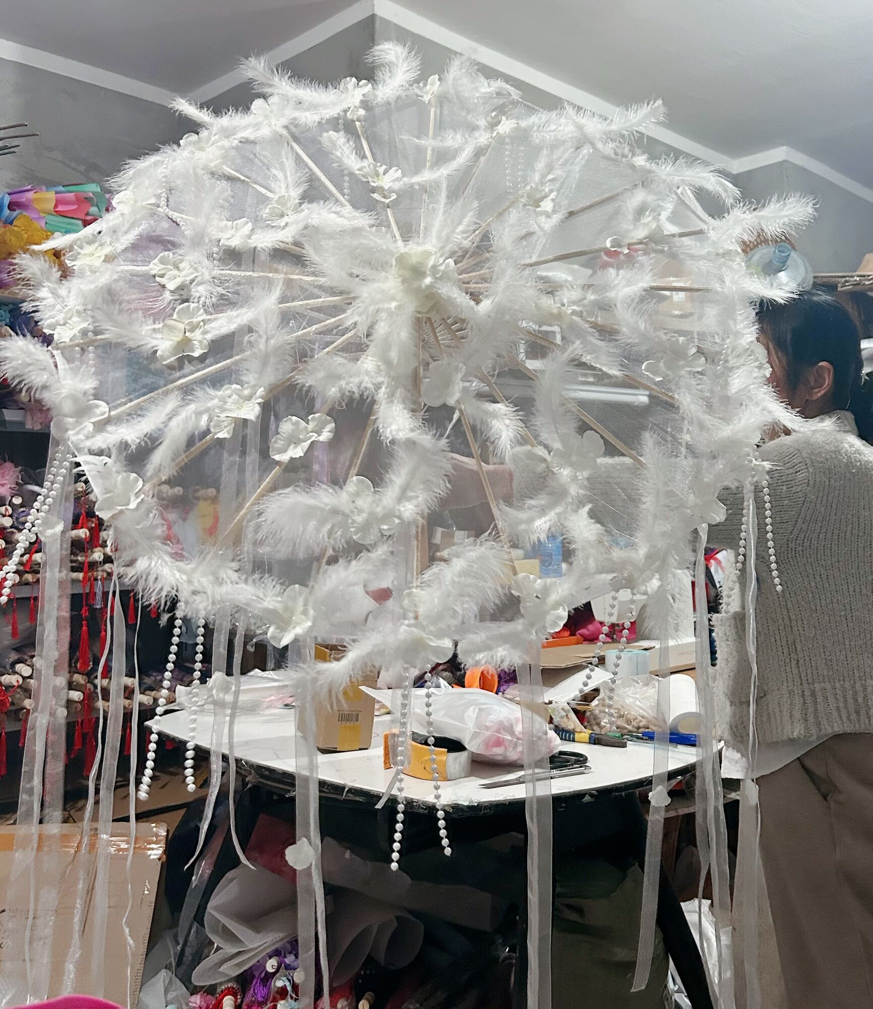 White Transparent Umbrella Han - đánh giá và giá Smart Garden Umbrella
