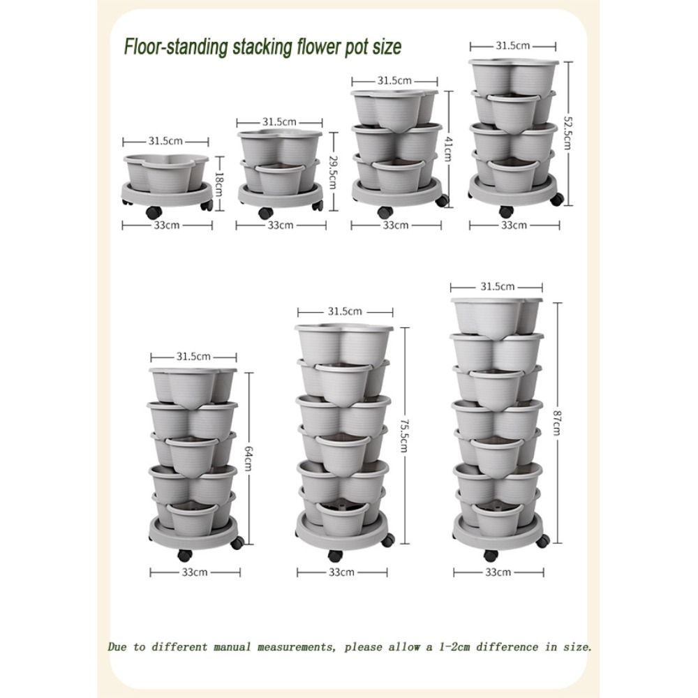 Vertical Tower Stackable Flowe - đánh giá và giá Vertical Planter Tower
