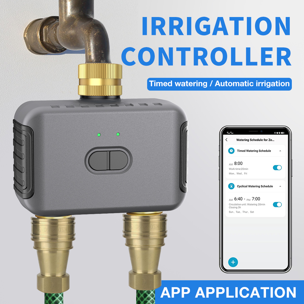 Tuya 2 Zone Watering Timer Gar - đánh giá và giá Smart Garden Watering