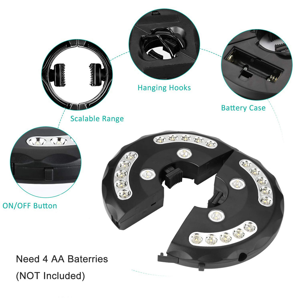 Umbrella Pole Lights 3 Lightin - đánh giá và giá Smart Garden Umbrella